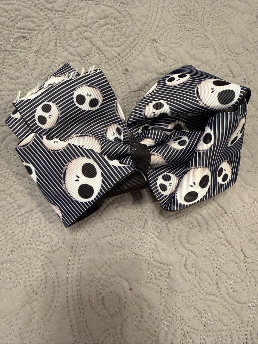 Kids Jack Skellington Hair Bow